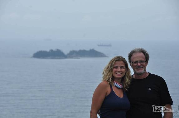 A Ana mata a saudade do pai em visita ao forte Marechal Luz, em São Francisco do Sul, litoral de Santa Catarina